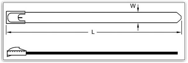 Metal Cable Tie with Coating