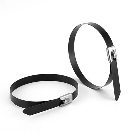 Telsto PVC Coated Stainless Steel High-Temperature Cable Ties